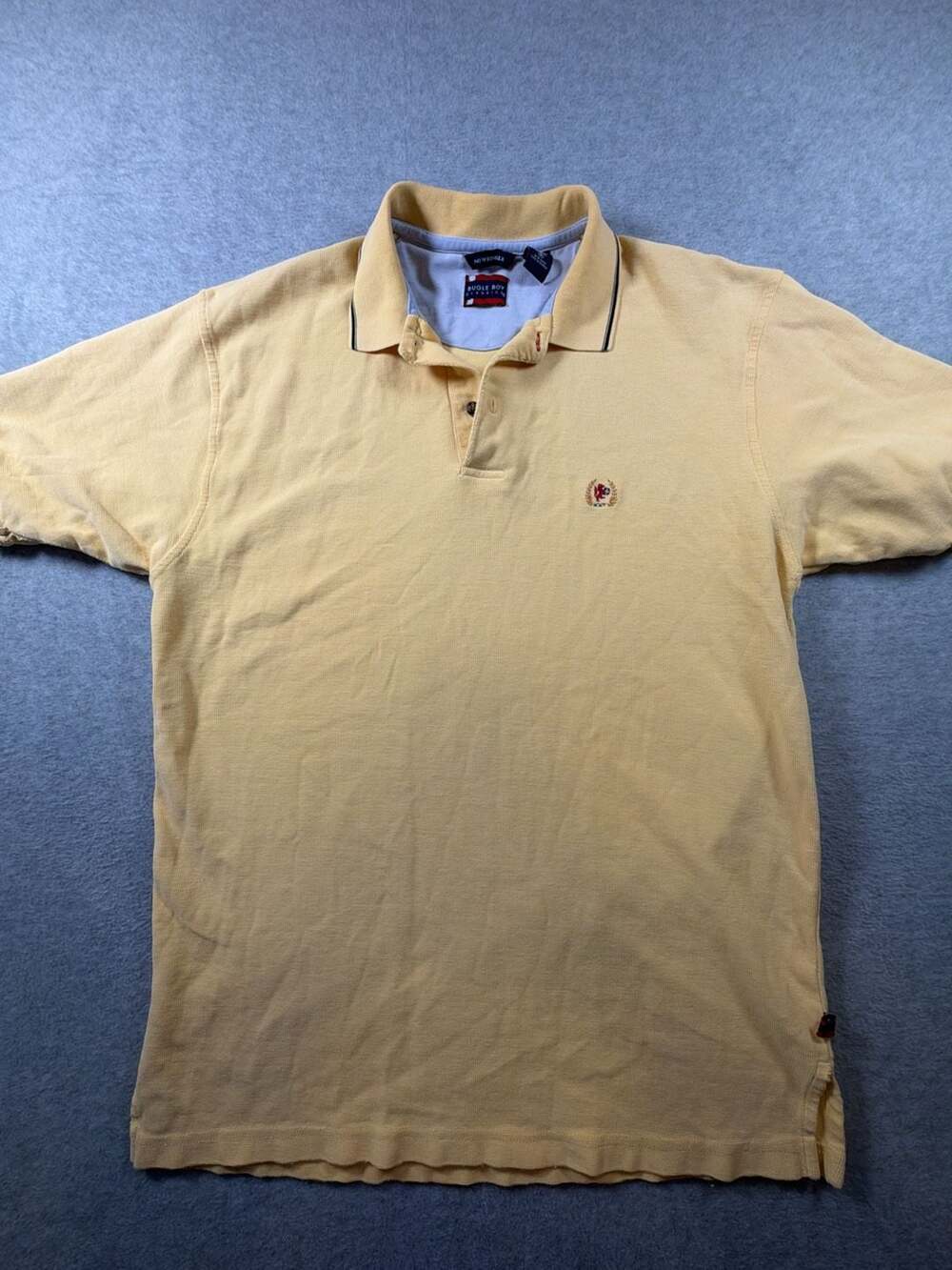 Vintage Bugle Boy Classics Crest Logo Polo Shirt